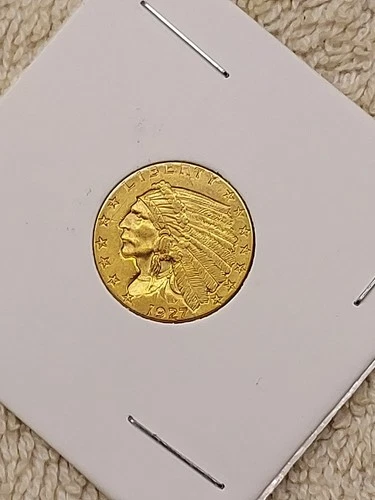 1927 Indian Head $2.50 Quarter Eagle Gold Coin
