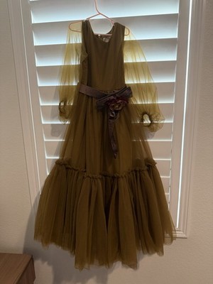 Joyfolie Girls Tianna Dress In Bistre Size 10 With Blair Belt Dusty Rose Brown