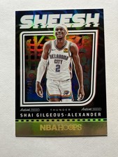 2024-25 NBA HOOPS SHEESH FOIL INSERT SHAI GILGEOUS-ALEXANDER THUNDER #6 GOLD /25