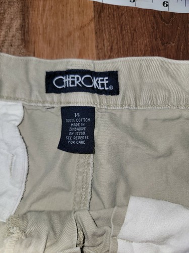 Boy's Tan Shorts, Size 14, Cherokee, Pre Owned, School Uninform # 156 - Picture 6 of 7