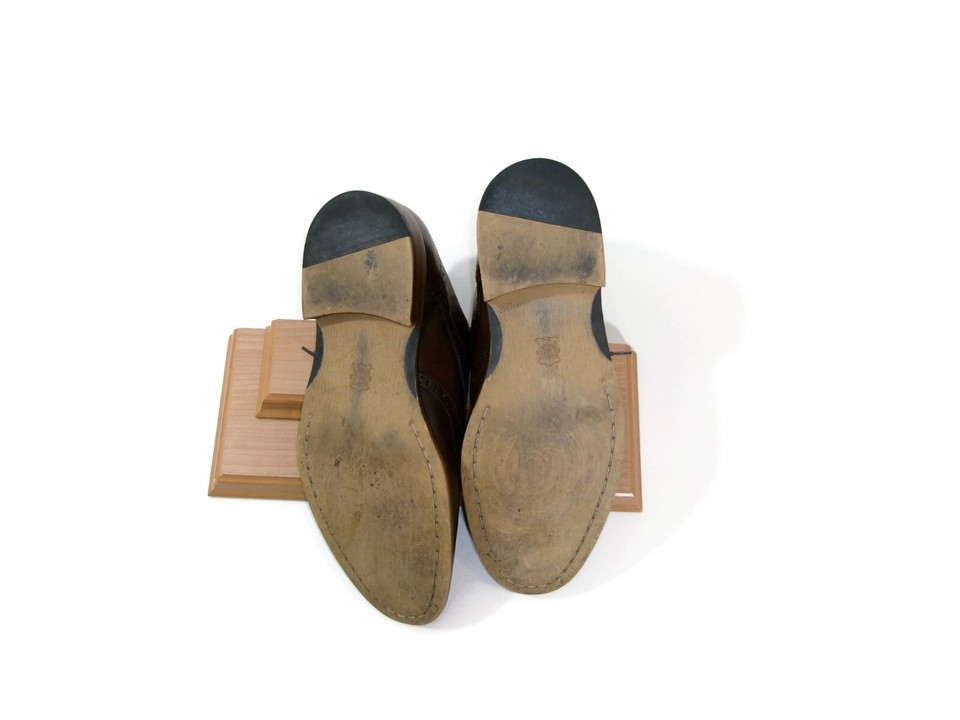 Mens Joseph Abboud Brown Leather Wingtip Derby Dress Shoe Size 12 M eBay