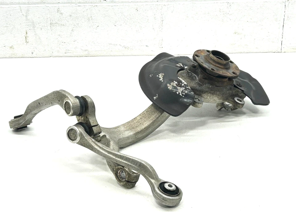 AUDI A6 C6 2005-2011 HUSILLO DELANTERO DERECHO NUDILLO RUEDA COJINETE CARCASA OEM Foto 3 de 4