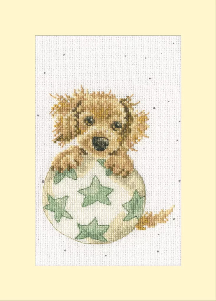 Bouncing Birthday Greetings Card Cross Stitch Kit by Bothy Threads