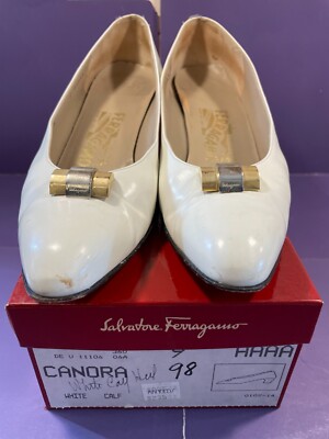 Brand new in box Farragamo shoes size 9 Leather low trainers Salvatore Ferragamo White size 9 US in  main image 4