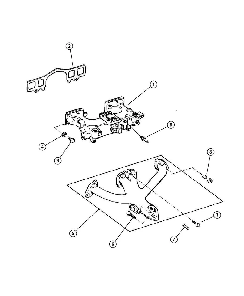 Jeep Wrangler 97-02 2,5 litros colector de escape montaje perno espaciador (2) Foto 2 de 3