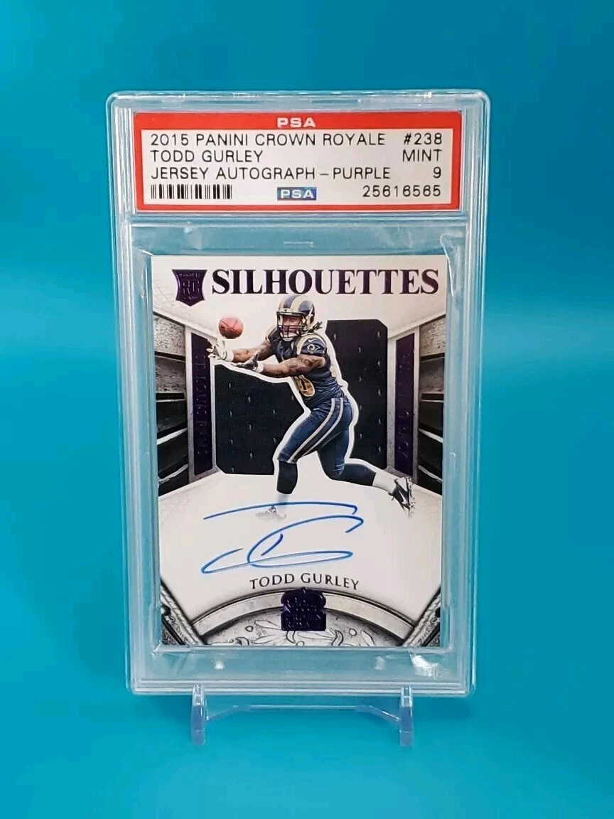 Todd Gurley Panini Crown Royale #238 Jersey Autograph-Purple