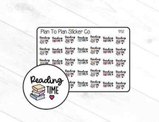 1752 Reading Time Planner Stickers.