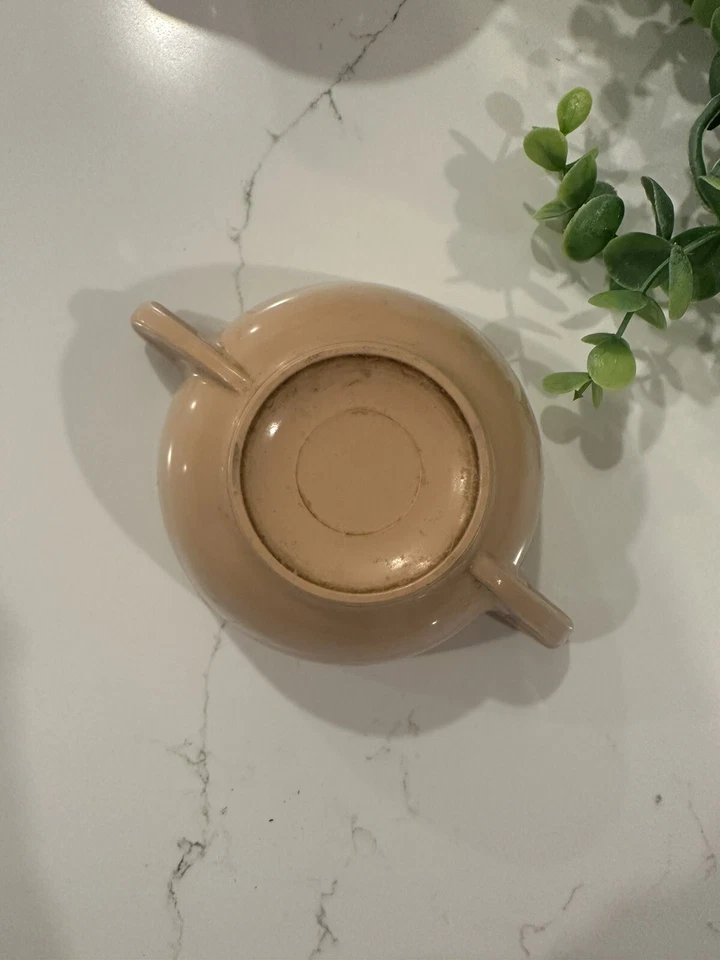 Vintage Melamine Textured PROLON WARE Brand Cream and Sugar Set Pink - Image 3 of 4