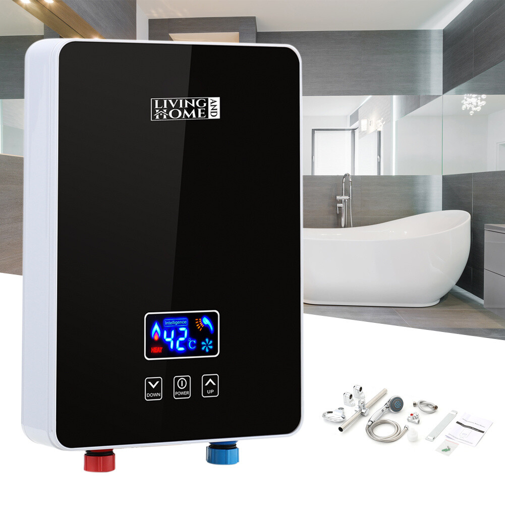 Electric Instant Heat Hot Water Heater Tankless Camping Caravan Bathroom  Shower | eBay