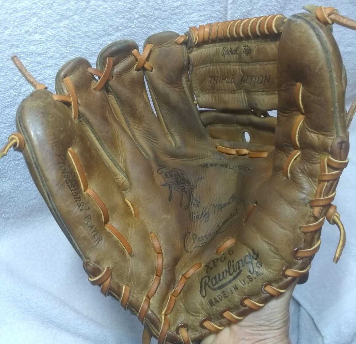 Rawlings Baseball Glove Mickey Mantle XPG 6 Heart of The Hide