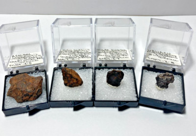 Meteor Thumbnail collection of four. Africa, Brazil, Morrocco