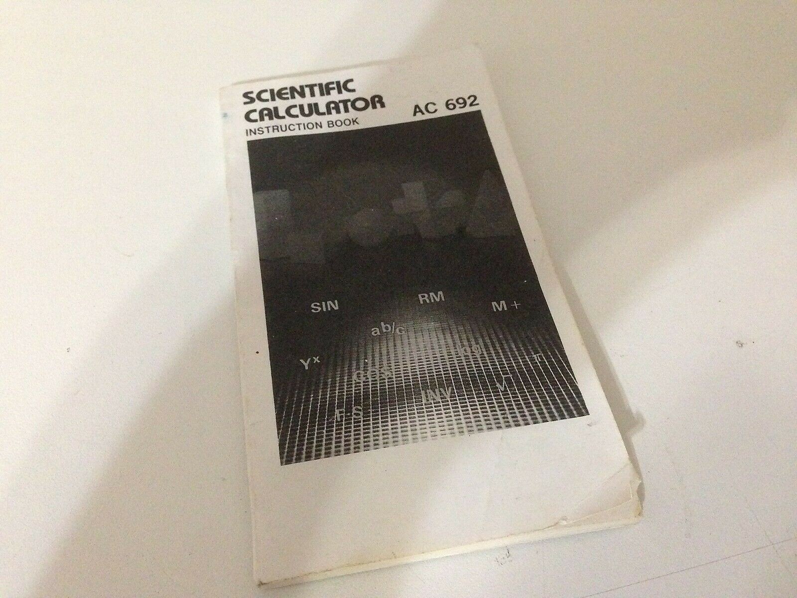 Calculator Instruction Manual Book For Aurora Electronics AC 692 Scientific !!!-image