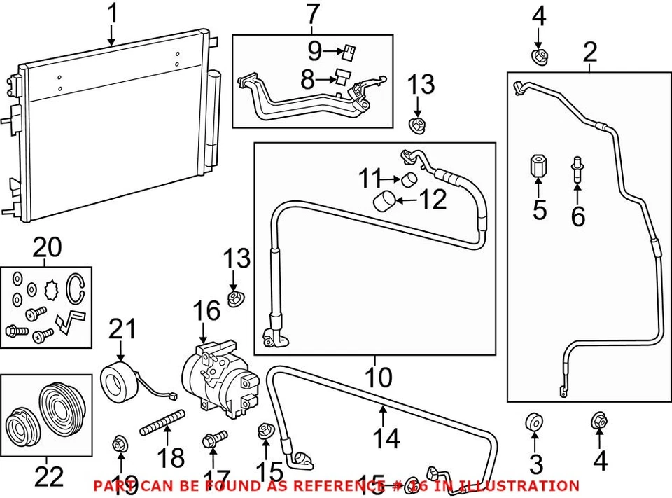 Compresor de aire acondicionado Mopar genuino OEM para Chrysler 300 Foto 2 de 2