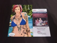 Anna Bell Peaks Signed 4x6 Photo Adult Actress Beautiful Superstar JSA Auth #2