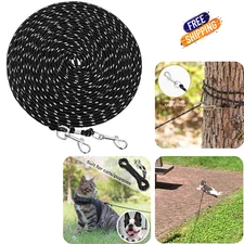Cat Leash Reflective 30Ft– Escape-Proof Outdoor Training Lead for Small Pets