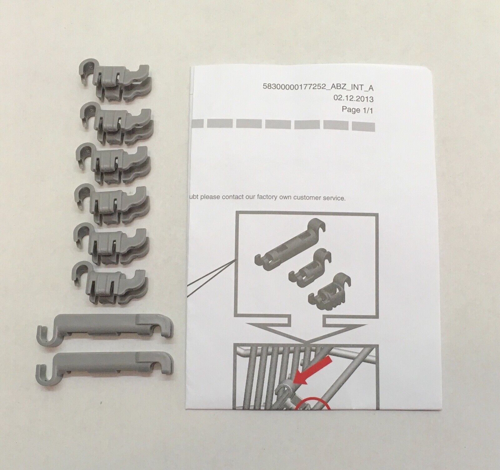 Set Supporti Per Fissaggio (cestello Inferiore) Lavastoviglie 428344, 00428344 - Foto 3