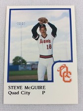 1986 Quad City Angels-ProCards Minor League Baseball Card-Steve McGuire