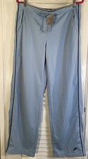 Nike Blue New Vintage Polyester Track Athletic Pants Wide Leg Women's Size XL