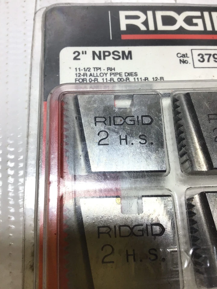 Ridgid 37985 Alloy Pipe Dies 2"NPSM 11-1/2TPI-RH for 0R/11R/00R/111R/12R/30A/... - Image 2 of 4