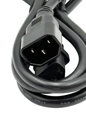 Lot of 10 - Power Cord, C13 to C14 6Ft 13A 250V 3-prong Extension Power Cable