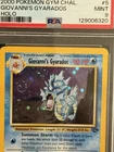 New ListingPokémon TCG Giovanni's Gyarados Unlimited Holo 5/132 Gym Challenge PSA 9 Swirl!!