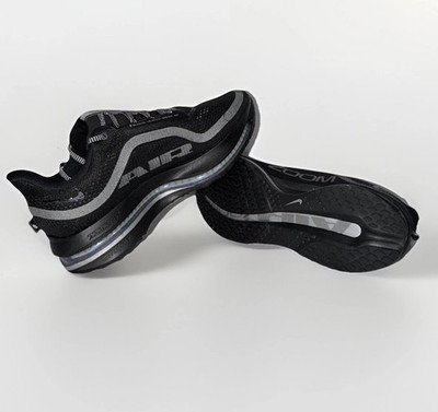 Nike Air Zoom Black Reflective Running Shoes size 9  display picture 3