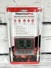 ThermoPro TP17W Digital Meat Thermometer with Dual Probes and Smoker Grill Timer