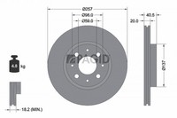 2X Bremsscheibe Pagid 50915NC FüR Fiat Marea Weekend Palio Tempra Doblo Brava 1