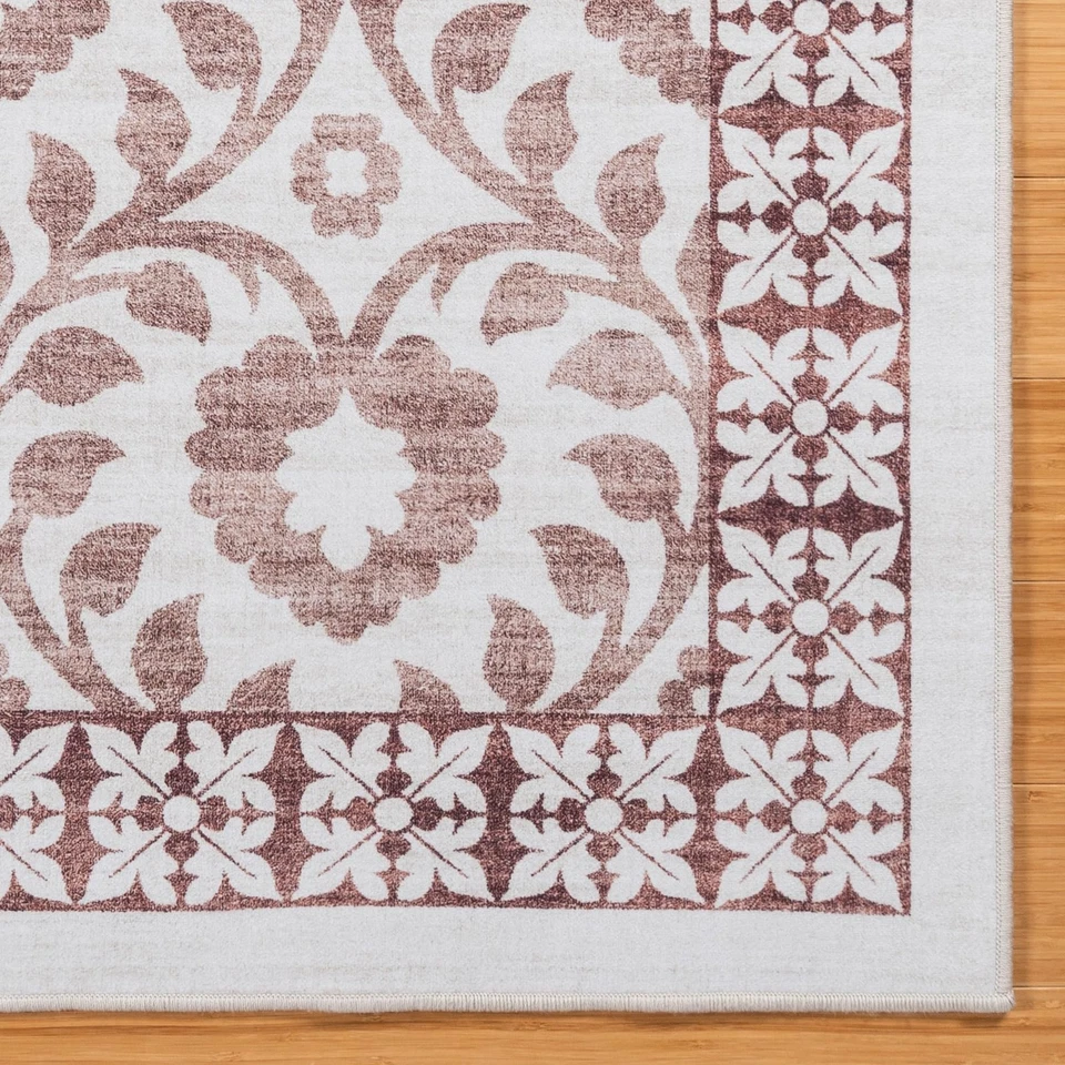 Alfombra de interior con acento boho - 3x5 pequeña, antideslizante, súper fuerte, ideal para alta tr... Foto 2 de 4