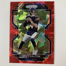 Andy Dalton 2021 Panini Prizm Red Cracked Ice Prizm #161 Chicago Bears