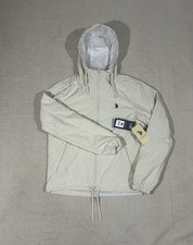 U.S. Polo Assn Hooded Windbreaker Jacket White Water Resistant NWT S