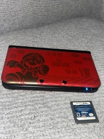 Nintendo 3DS XL Super Mario Bros 2 Limited Edition Red Works Loose Charge Port
