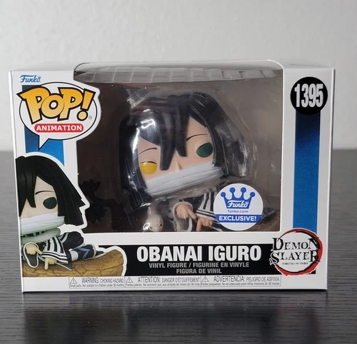 🔥Funko Pop! Demon Slayer: Obanai Iguro #1395 Rare Funko Shop Exc. W/Protector🔥