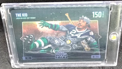 2026 Bo Jackson Battle Arena `The Kid` Release Day Rare Promo Steel BattleFoil