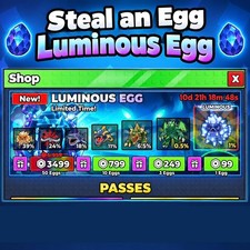 Steal an Egg Luminous EGG - 3, 10, 50 FAST CH...