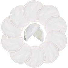 10 Pack Reusable Nursing Pads for Breastfeeding Moms 4.7In Washable  Nipple Pad