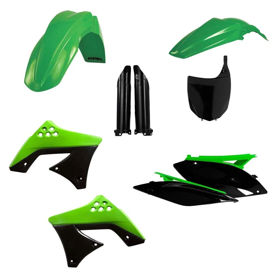 Kit Plástico Completo Acerbis Original 09/12 Para Kawasaki KX250F 2009-2012 Foto 2 de 4