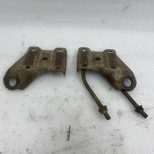 1971 - 1973 MUSTANG REAR END LEAF SPRING SHOCK MOUNT PLATES OEM