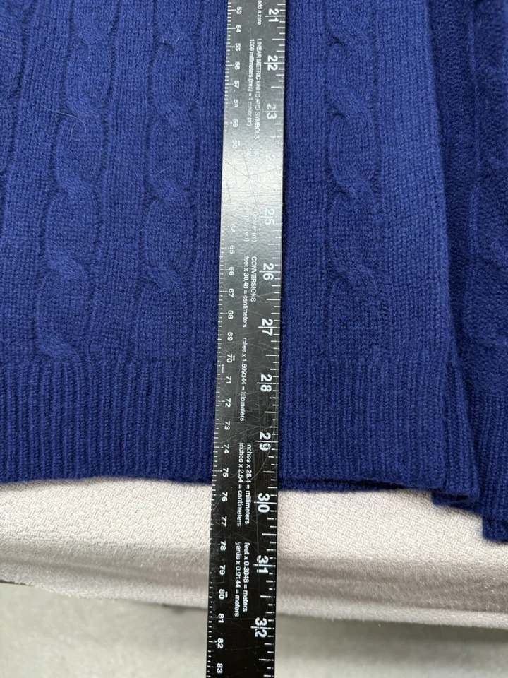 Cárdigan tejido vintage Ralph Lauren lana cachemir dos botones frente abierto talla M/L Foto 3 de 4