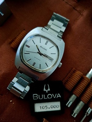 Vintage Uhr Nos ''Bulova'' 70er Jahre Television Swiss made