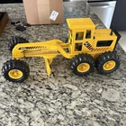 Vintage Tonka Pressed Steel Road Grader Yellow 1990 Good Condition