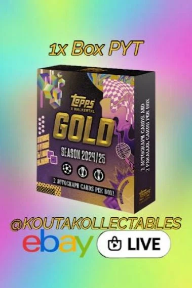 ⚽2 AUTOS! 1x 24/25 Topps UEFA CC Gold Hobby PYT Box Break⚽