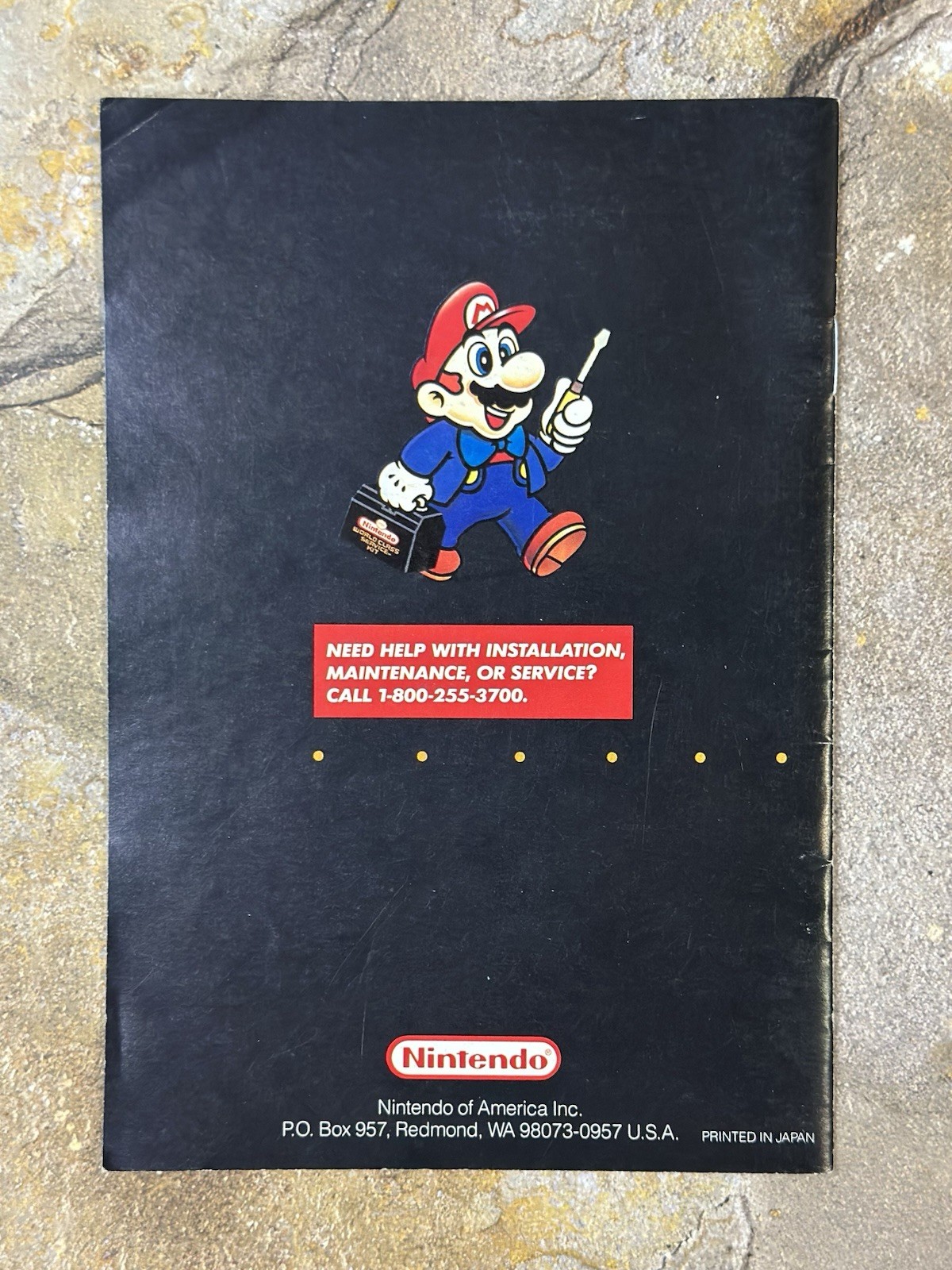 Super Scope Instruction Manual - Super Nintendo Entertainment System SNES