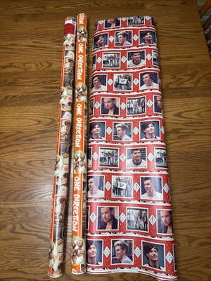 ONE DIRECTION WRAPPING PAPER Lot - Liam Harry Louis Zayn Niall 1D Gift Wrap 2013
