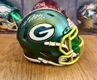 Devante Adams Signed Packers Blaze Mini Helmet