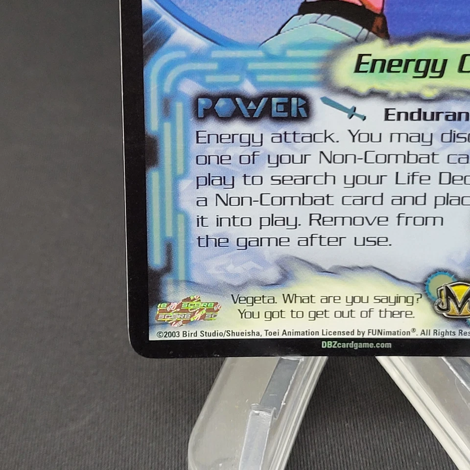 DBZ Dragon Ball Z FOIL Energy Lob 49 CCG Limited Kid Buu Saga LP - Image 4 of 4