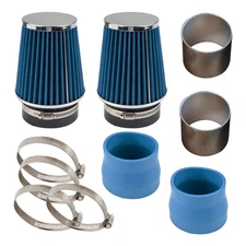 3.5" Cold Air Intake Kit Blue Filter For 2008-12 Mercedes-Benz C300 08-11 C350