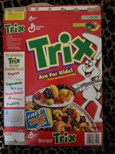VINTAGE 1994 TRIX CEREAL BOX