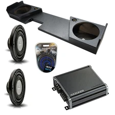 14-18 Chevy Silverado Double Cab Harmony HA-F124 Dual 12 Rhino Sub Box CXA8001