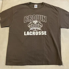 Awesome - Vintage - Delta - BROWN LACROSSE - Brown University T Shirt - Large